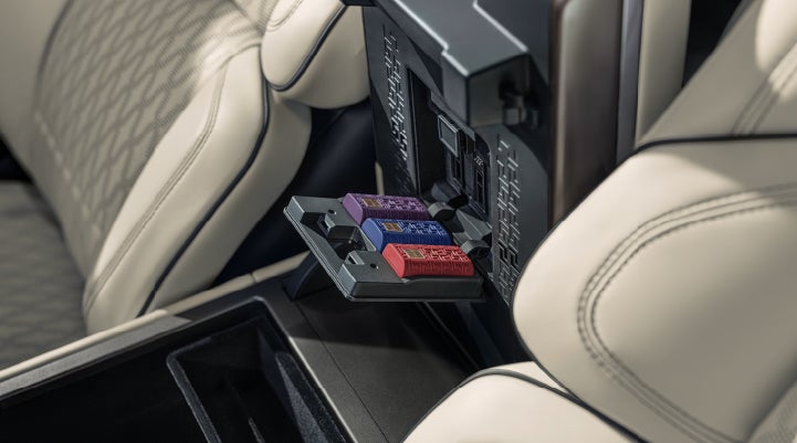 Digital Scent cartridges are shown in the diffuser located in the center arm rest. | Irwin Lincoln in Freehold NJ