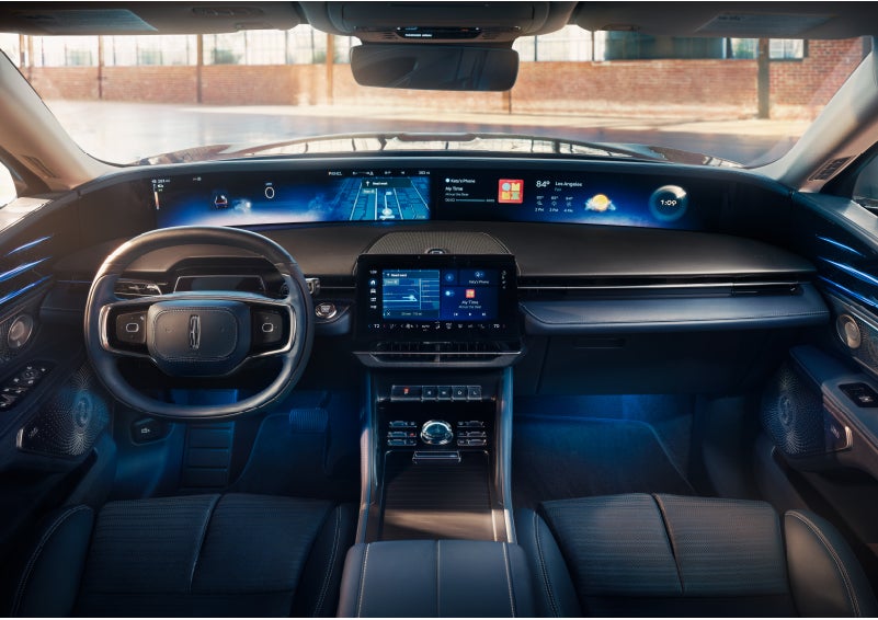 The panoramic display is shown in a 2024 Lincoln Nautilus® SUV. | Irwin Lincoln in Freehold NJ
